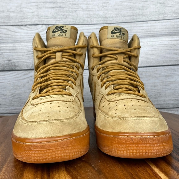 Nike Air Force 1 High 07 LV8 Flax Wheat Gum Sneaker 882096-200 Men’s Shoe Size 8 - Picture 7 of 12